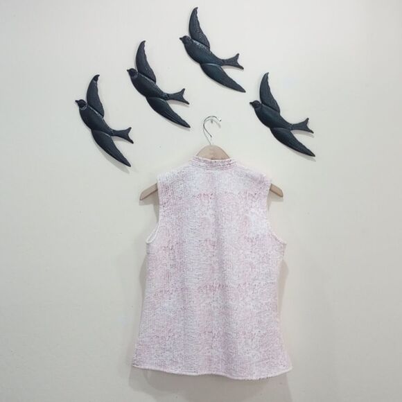 Vintage Handmade Quilted Cotton Reversible Vest - L - Picture 2 of 11